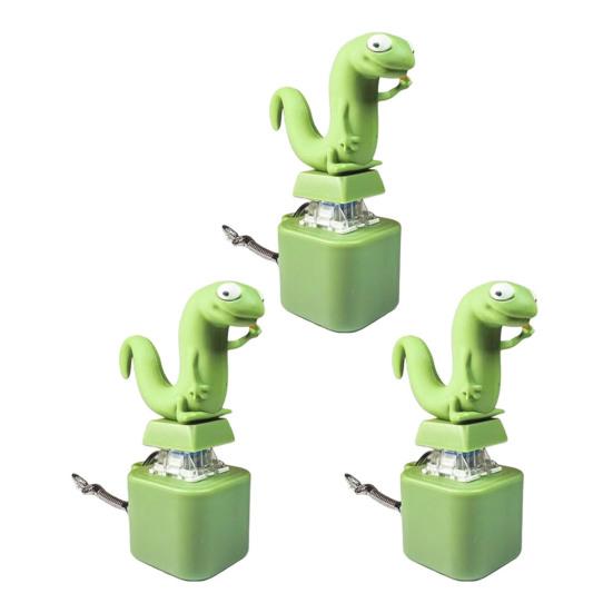 

1/2/3 шт. Декомпресійний брелок-підвіска Звукова кнопка Перезаряджувана Світлодіодна Світлова Кнопка Ящірка Брелок Портативна Іграшка для Зняття Стресу 3pcs