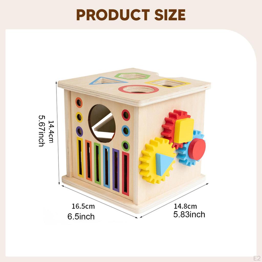 Color Shape Sorter Toy Sorting Matching Box Sensory Object Recognition Gifts Fine Motor