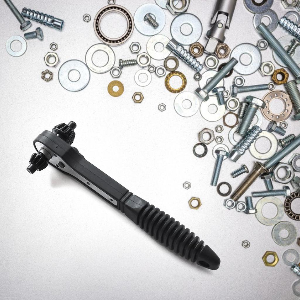 2 in 1 Drill Chuck Key Wrench Multi-function Hand Drill Key Chuck Drill Ratchet Spanner Wrench Tool Accessories
