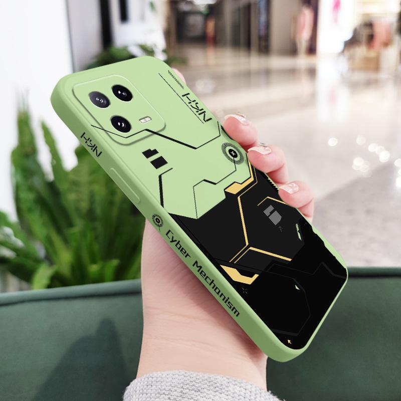 

Золотой Чехол для Телефона с Механизмами Для Xiaomi 17 15 15T 14 14T 13 13T 12 12X 12T 12S Mi 11 11T 10 10T Pro Max Lite Силиконовый Чехол 13 светло-зеленый