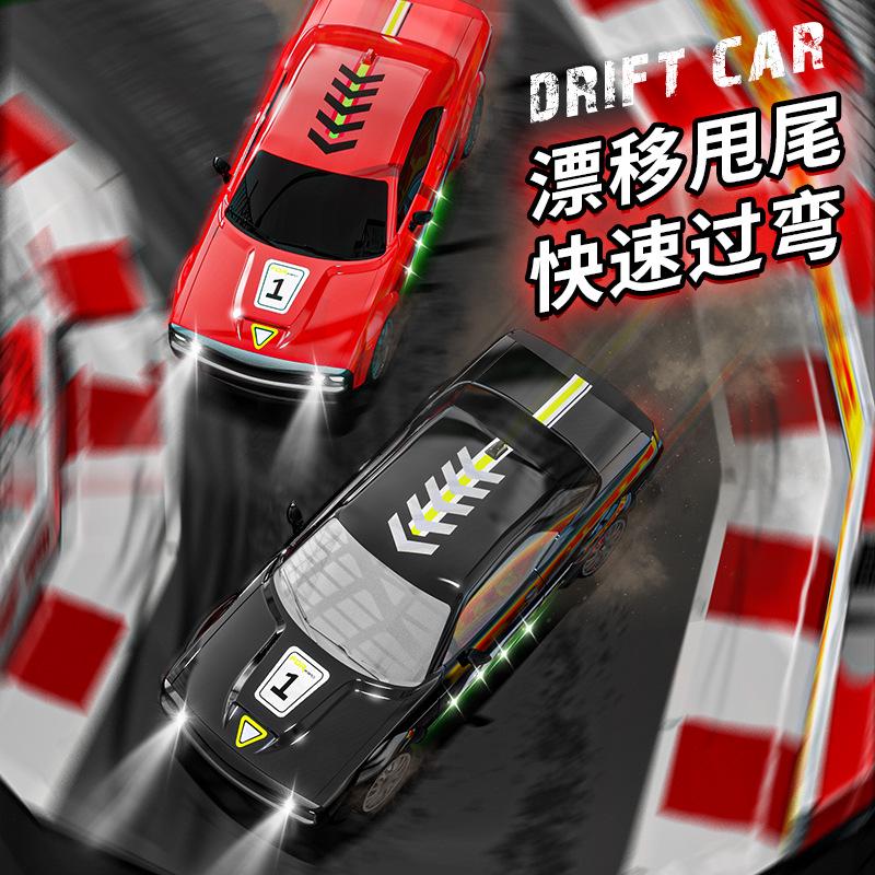 High-Speed RC Drift Car: 4WD Stunt Racing with Lights - Remote Control Toy
