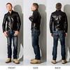Single Riders Single Rider Jacket SRS01A 3L Size Pull Up Dark Brown [Liugoo Leathers] Men's