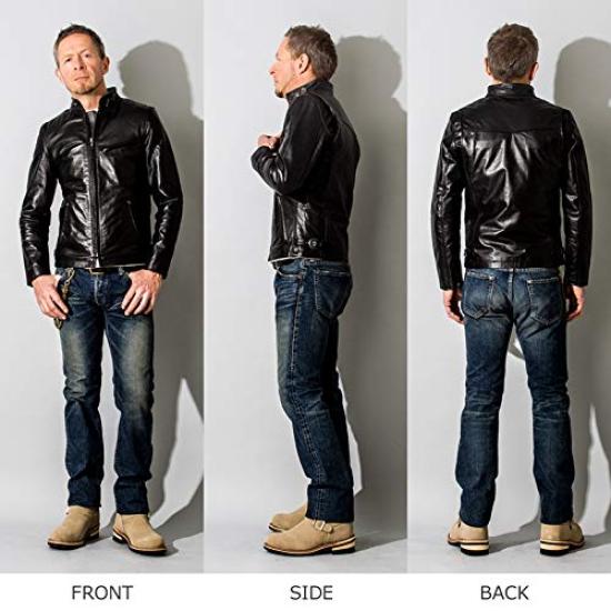 Single Riders Single Rider Jacket SRS01A 3L Size Pull Up Dark Brown [Liugoo Leathers] Men's