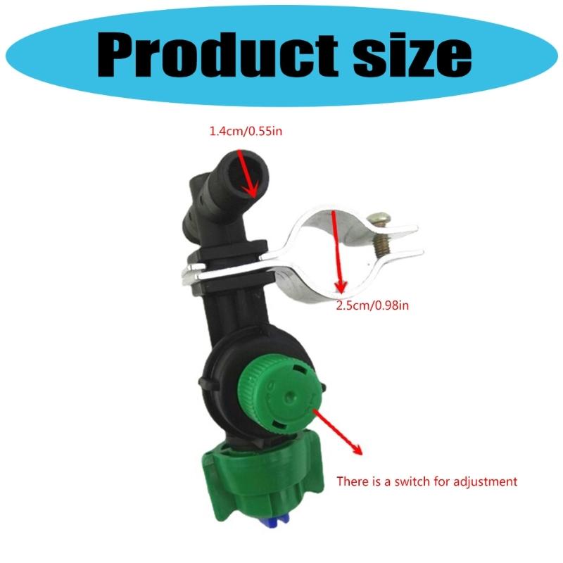 2PCS High Efficiency Mists Sprayer With Uniform Coverage Clamps On Hose Nozzle For Farming And Gardening