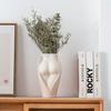 Boho Körperform Keramikvase Skulpturiert Matt Texturiert Tischdeko Blumenvase Modernes Wohnzimmer Schlafzimmer Einzigartige Kunst Heimdeko