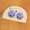 PalnartPoc Flower Earrings Rainy Season Sky PalnartPoc Brough Superior Hydrangea Hydrangea Purple Flower Accessories