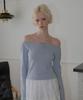 Kyuliti C Eyelet Ribbon Tied T_Light Blue