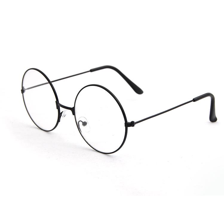 Retro Round Plain Clear Glasses Ultra Light Metal Decoration Transparent Eyewear Prescription Optical Spectacle Frames Eyewear