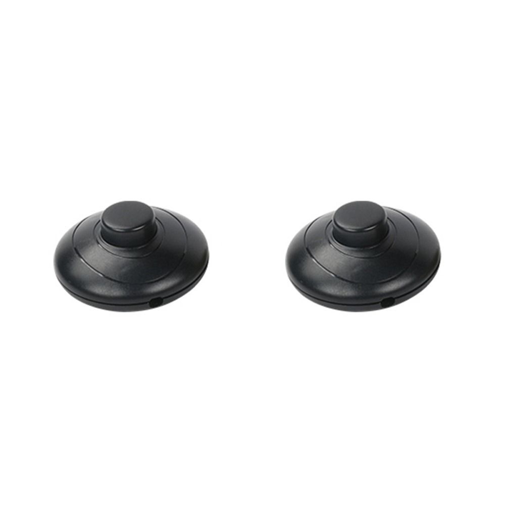 Black Floor Lamp Foot Switch with Step-on-Button Plastic Round Floor Foot Switch  Electrician