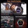 2026 Display Built-in GPS Smart Watch Men 1000Mah Battery Compass 10ATM IP69K Waterproof Tactics Sport Bluetooth call Smartwatch