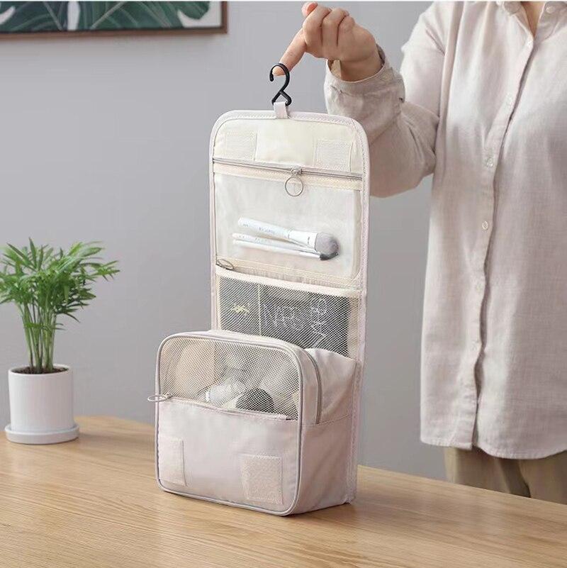 High Quality Women Makeup Pouch Travel Cosmetic Bag Toiletries Organizer Waterproof Storage Neceser Hanging Bathroom Wash Bag