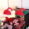 Festival Santa Hat Decoration Handmade Craft For Kids Holiday Gift Wrapping Bottle Decorations