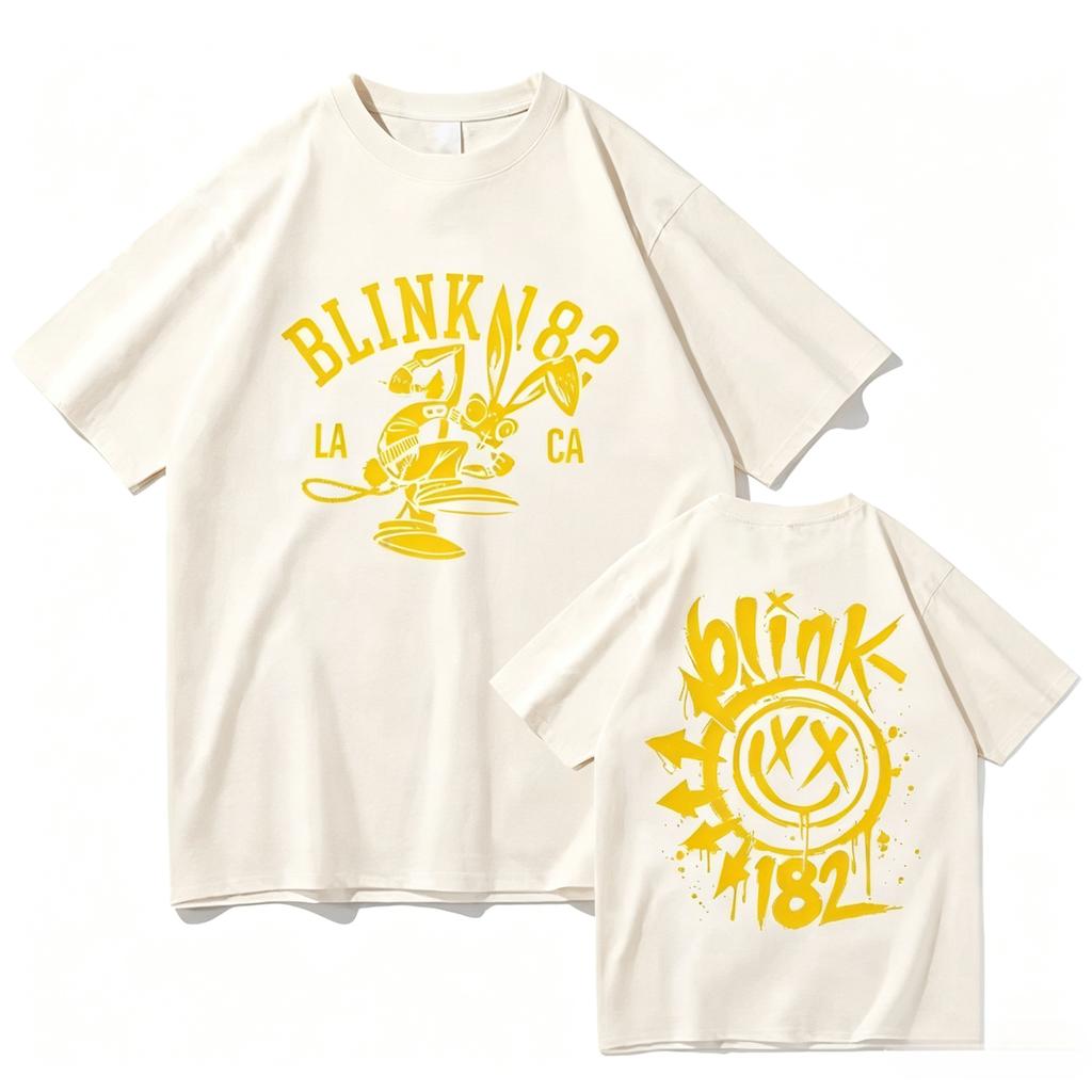 2026 New Blink 182 World Tour Fashion Tshirt Fans Follower Gifts For Unisexs And Unisexs Top Cotton Tshirt Y2k Streetwear Top