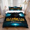 Custom Textile Batman Bedding 3 Piece Set HD Print Duvet Cover Pillowcases for Teens Adult Bedroom Decoration