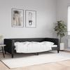 Vidaxl Sofa with Sleeping Function, Black, 100X200 Cm, Upholstered In Fabric