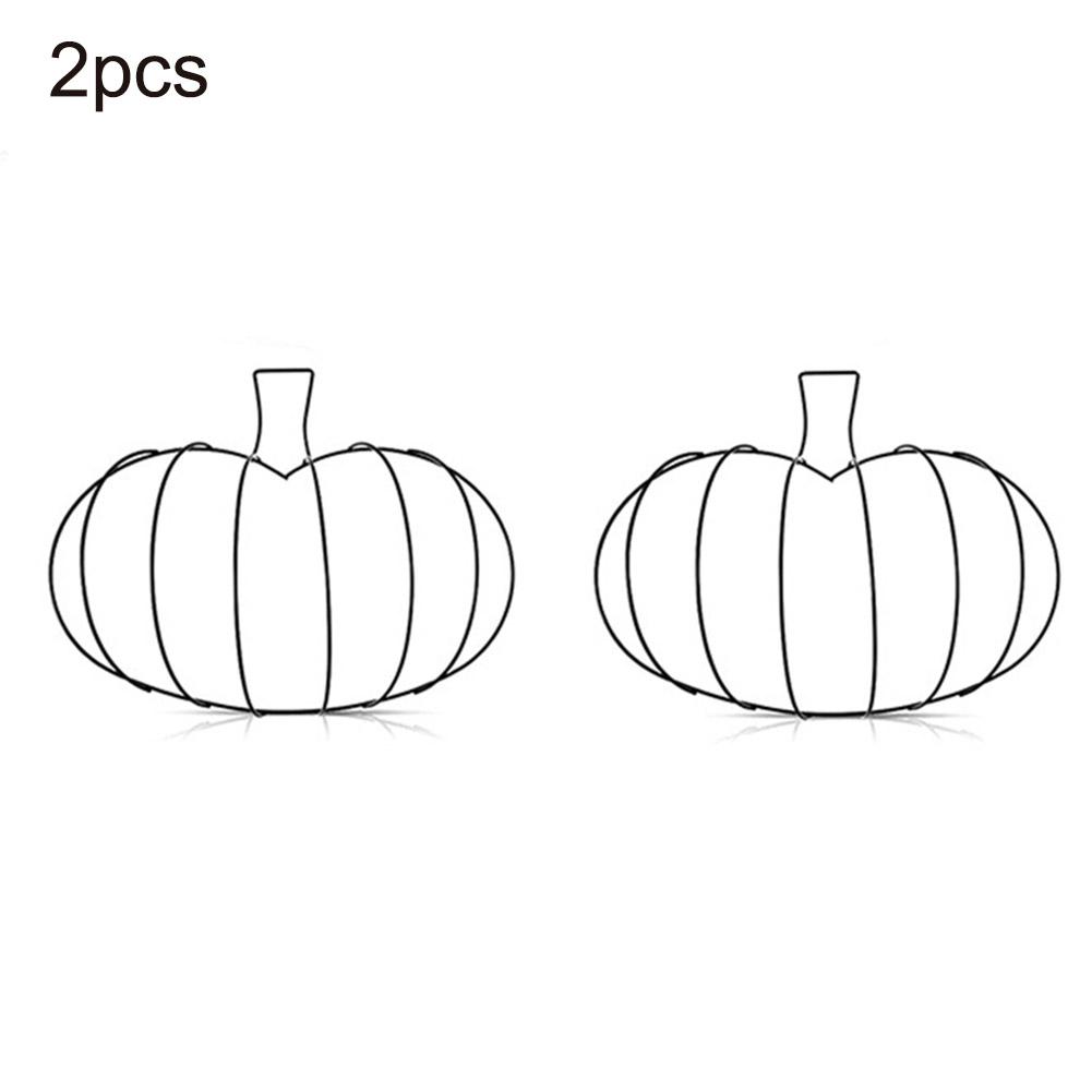 

Autumn Harvest Fall Decor DIY Wreath Frame Autumn Decoration Easy To Use Pumpkin Shaped Design Halloween Decoration