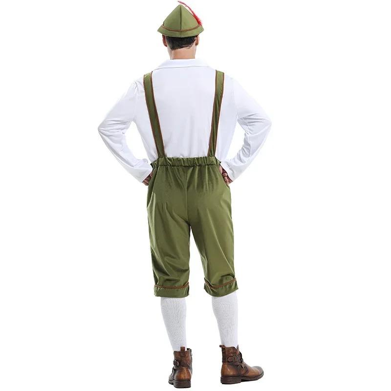 Cosplay Fancy Dress Halloween Party Costume Carnival Outfit Adult Men's Bavarian German Beer Festival Short Sleeve
