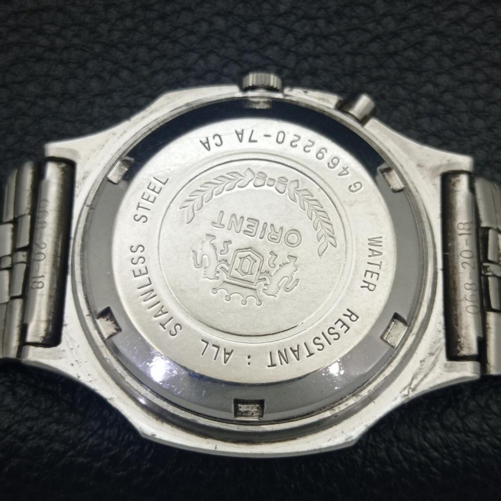 VINTAGE ORIENT AUTOMATIC JAPAN 46943 MENS ORIGINAL DIAL WATCH A700167-5 R201-a700167