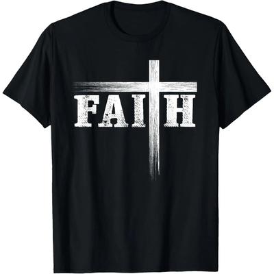 Christian Faith And Cross Believe In Jesus Christ Vintage T-Shirt