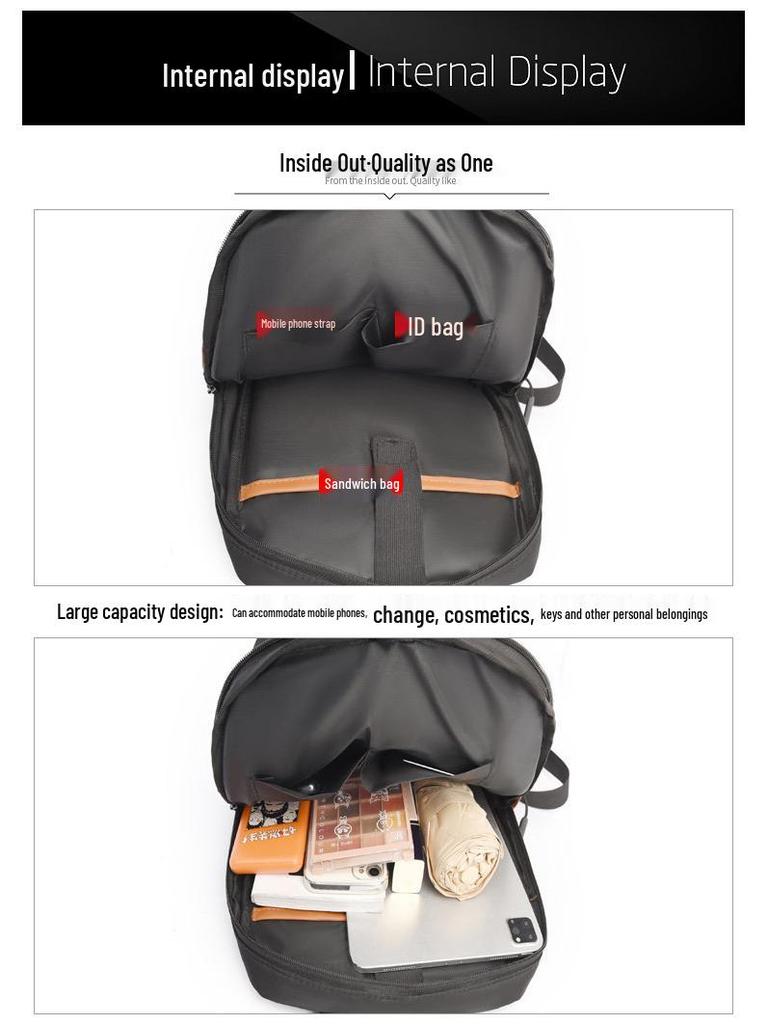 Damenmode Laptop-Rucksack - Große Kapazität, Multifunktionale Oxford-Stoff Schul- und Reisetasche