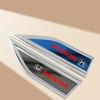 FIQ1 2Pcs Metal Blade Emblem Badge Sticker Side Doors Fender Decal for Honda CITY CIVIC Mugen INSPIRE XRV CR-V URV Fit Type R Vezel