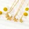 Porti 24k Gold Unicorn Pendant Necklace 1.875g