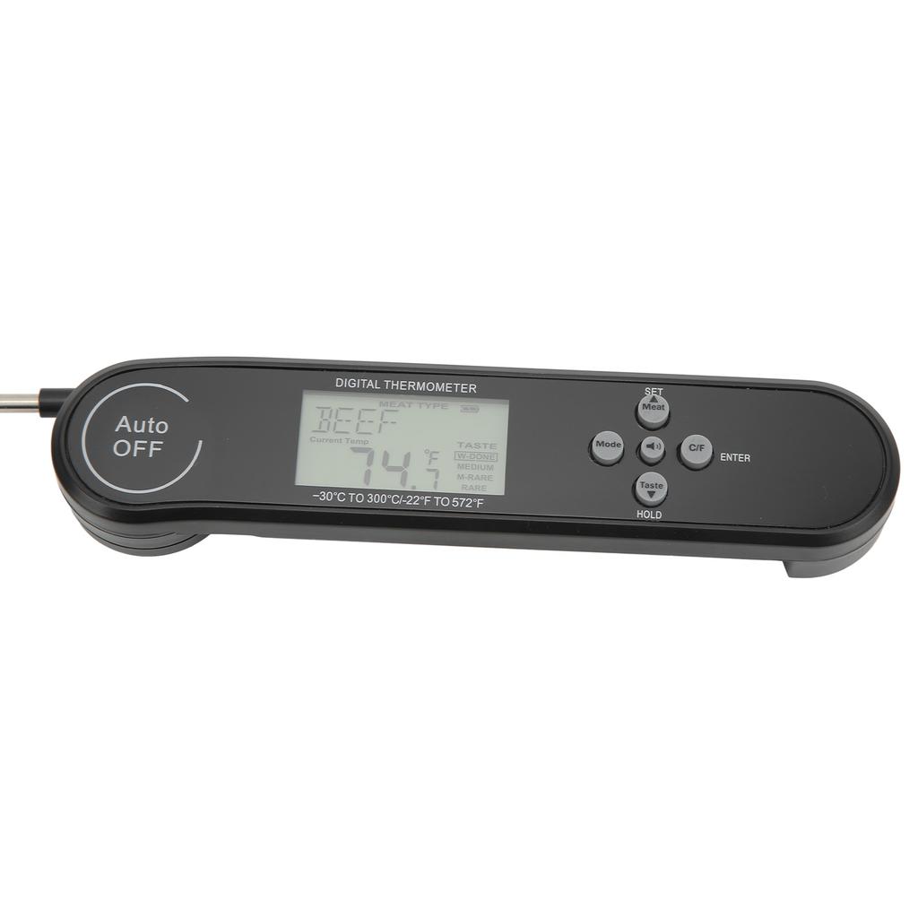 Digital Multifunction Food Thermometer Folding 180 degrees  Rotation Probe 22 Fahrenheit 572 Fahrenheit  30 celsius 300 celsius  for Barbecue Meat
