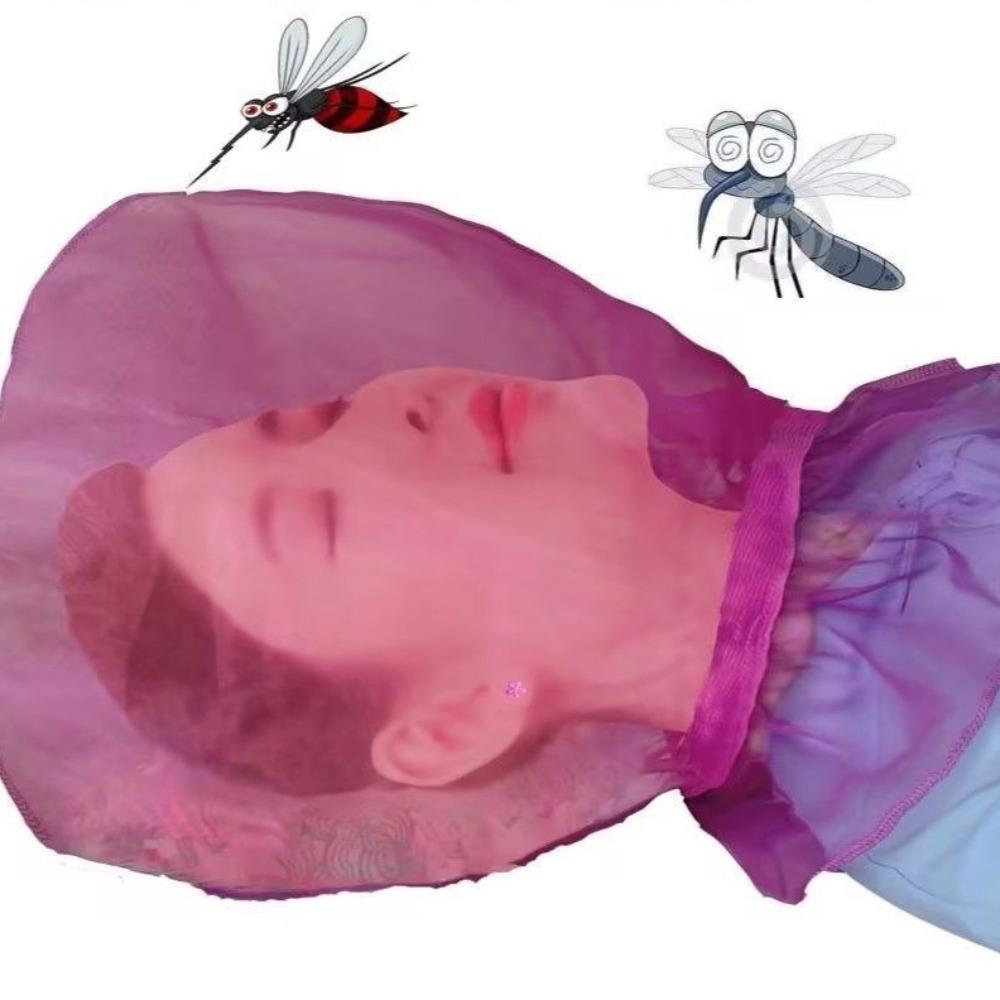 Wear-resistant Sleeping Head Cover Anti-willow Catkin Face Mask  Outdoor Protection