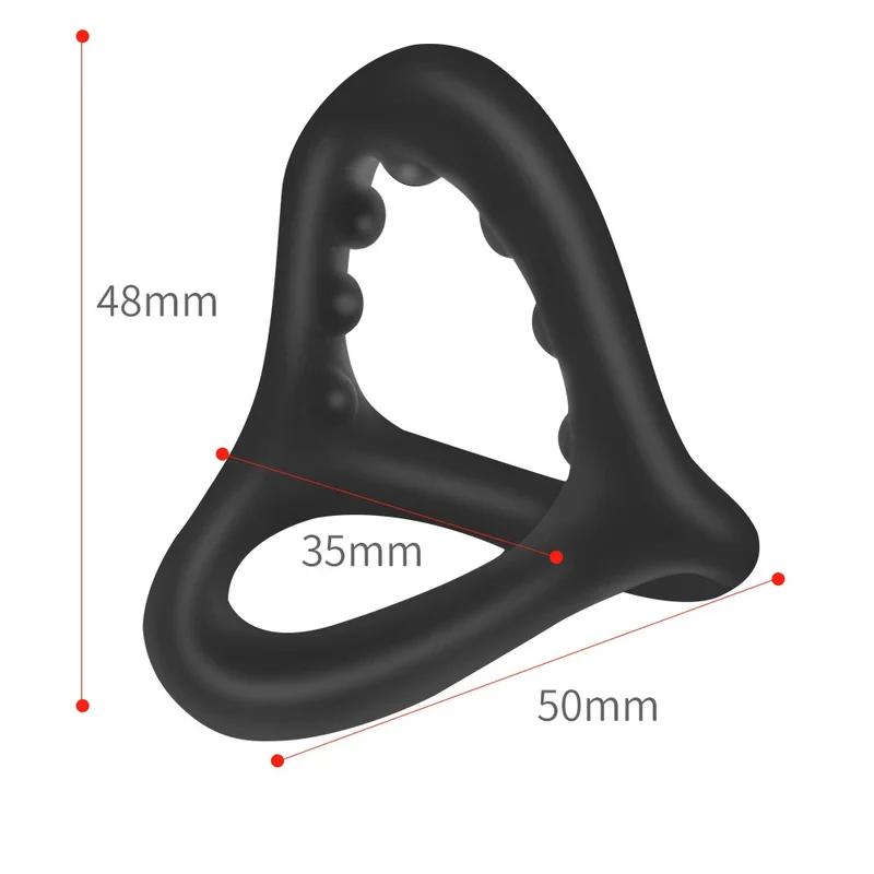 Silicone Reusable Penis Sleeve Flexible Glans Penis Enlarger Extender Delay Ejaculation Cock Ring Sleeve Adult Sex Toys For Men