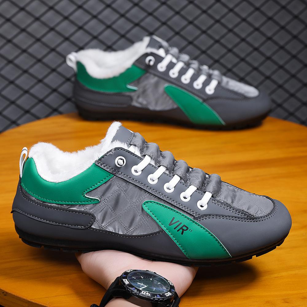 

Мужские туфли Forrest Gump зимние бархатные теплые хлопковые туфли мужские спортивные повседневные для вождения туфли Doudou нескользящие рабочие защитные туфли 39