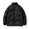 Mens Thickened Warm Stand Collar Padded Jacket Casual Winter Thermal Outerwear