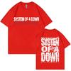 T-shirt Estiva alla Moda Unisex Rock Band System of A Down Mezmerize T-shirt Unisex e Unisex Vintage Alternativa Metal Musica T-shirt