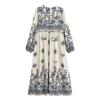 2026 Spring European & American Style Women's Bohemian Tassel Print Loose Dress