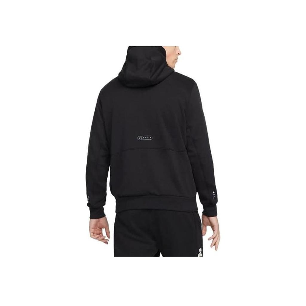 Nike Solid Color Hooded Long Sleeve Sweatshirt Men Tops Black DM5202-010