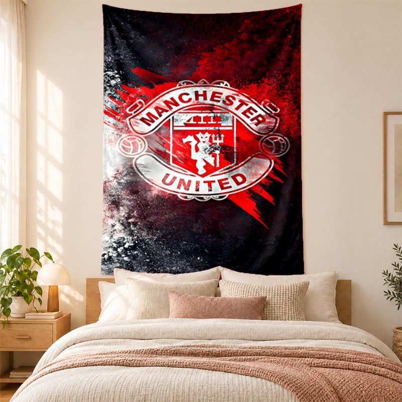 FC Manchester Tapestry highquality for decorating living room bedroom dorm walls ideal as bedroom wallart orholiday gift