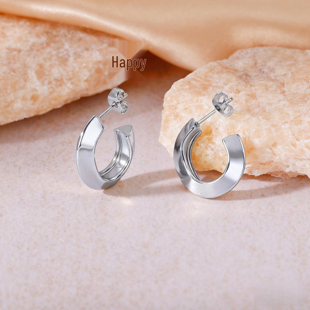 2025 Luxury Titanium Steel Earrings - No Fade, High-End Feel