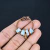 Larimar Pendant Gemstone Jewelry, Copper Electroformed Pendant, Handmade Jewelry Birthstone Pendant, Gift For Him