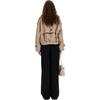 PINKO Chic Double-Breasted Shoulder Epaulet Design Casual Lapel Short Trench Coat Women outerwear Pink PAF253328041