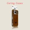For iPhone 17 Pro Max Case Gentleman Leather Anti-Drop Premium Business Men Style Vintage Luxury Case with iPhone 16 15 14 13