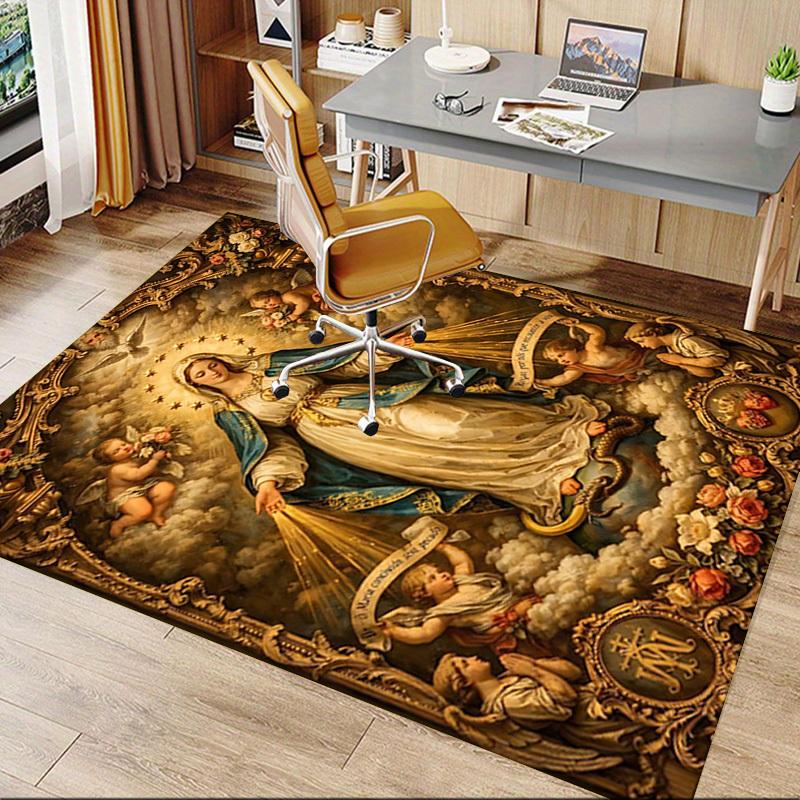 1PC Mary, Angels Non-Slip Floor Carpet Compatible for Office&Living Room&Bedroom&Dining Room - Flat - Weave Machine-S0362