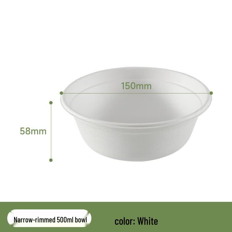 JingZhiFeng Biodegradable Disposable Paper Bowls & Lids