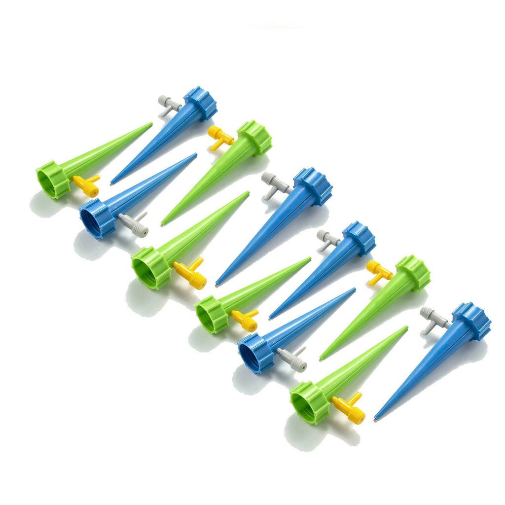 12pcs/set Automatic Flower Watering Artifact Automatic Dripper Drip Irrigation Waterer Seeker Regularly Adjusts Flower Watering.