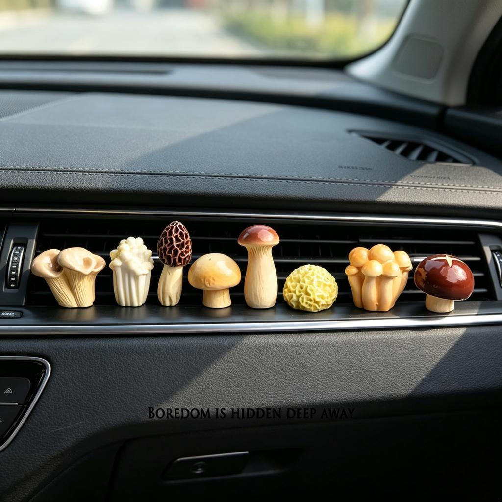 8pcs Place a Few Cute Mushrooms To Heal Your Computer Desktop and Create a Japanese-style Office Desk Decoration