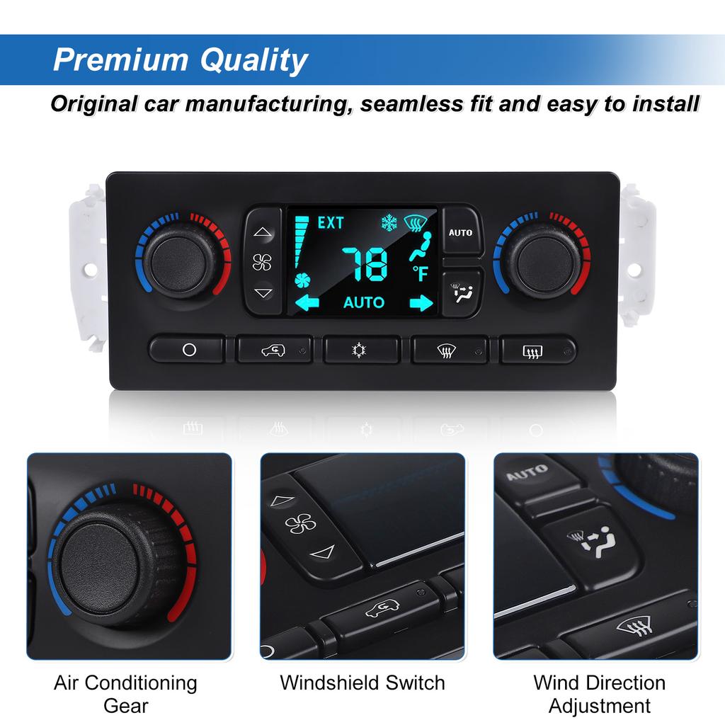 599-211XD AC Heater Climate Control Module Switch for GMC Chevrolet Cadillac Oldsmobile Hummer Buick 10367041 Replacement Parts