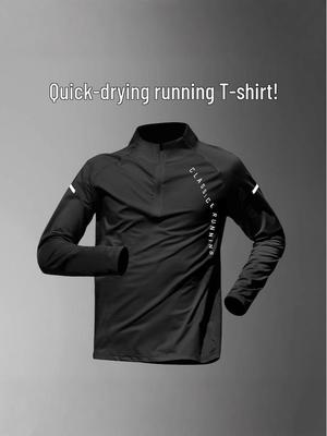 Unisex Quick-Dry Long-Sleeve Running & Cycling Suit for Autumn & Spring, Featuring Training Stand-Up Collar with Half-Zip