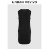 UR 2025 Spring Women's Sleeveless Knit Little Black Dress