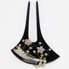 [TOuWA] Kanzashi (Japanese hair ornament), fan-shaped, two-pronged, for kimono, formal kimono, yukata, hakama, furisode, graduation ceremony,