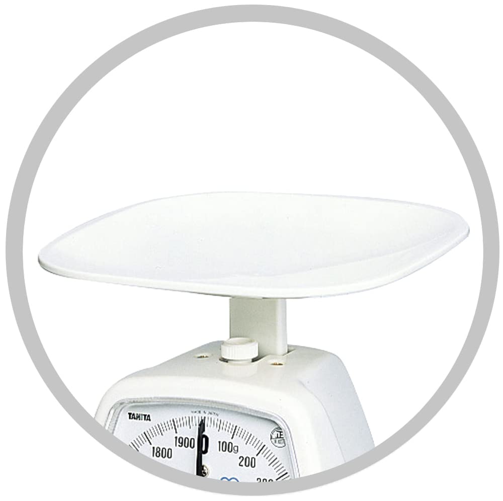 TANITA Cooking Scale Kitchen Scale Cooking Analog 2kg 10g Units White 1437-NWH