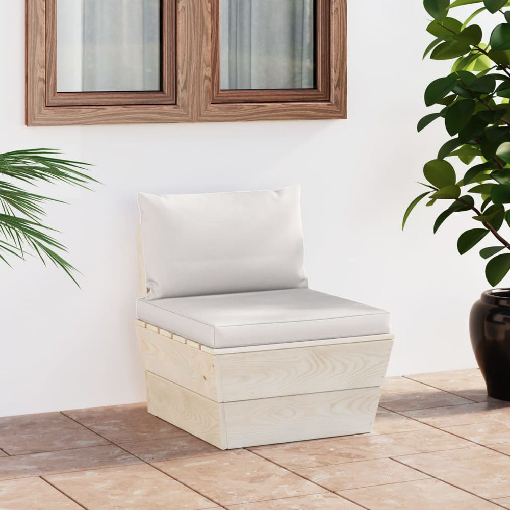 Central Garden Pallet Sofa with Impregnated Spruce Cushions