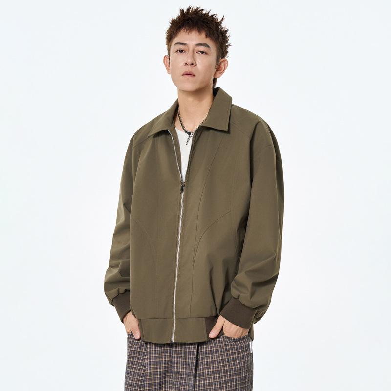 

Осень/Зима 2025 Новые куртки для молодых мужчин Ветрозащитные Модные куртки Стойка воротник Топы Мужская теплая рабочая одежда с плюшем 3XL